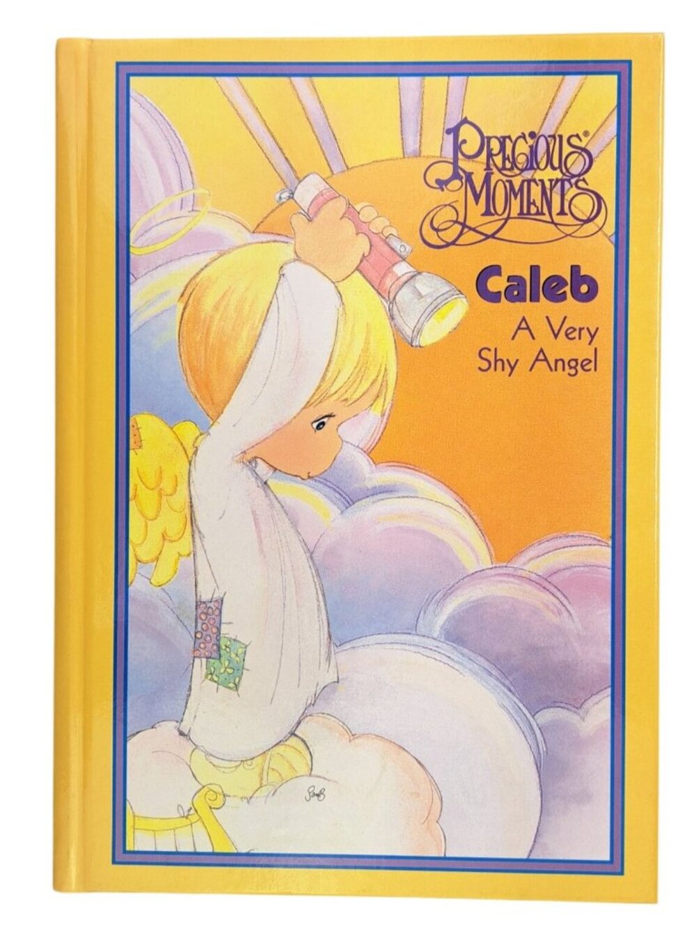 Vintage Precious Moments Caleb A Very Shy Angel Hardcover Book De Jonge 1997